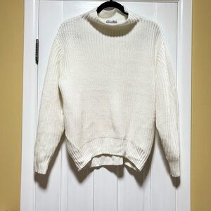 Dex White Knit Pullover